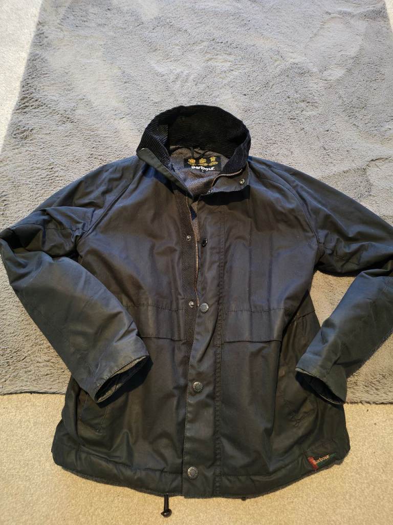 Barbour wax jacket mens small 