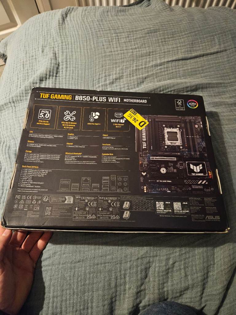 image for ASUS gaming motherboard B850-Plus wifi