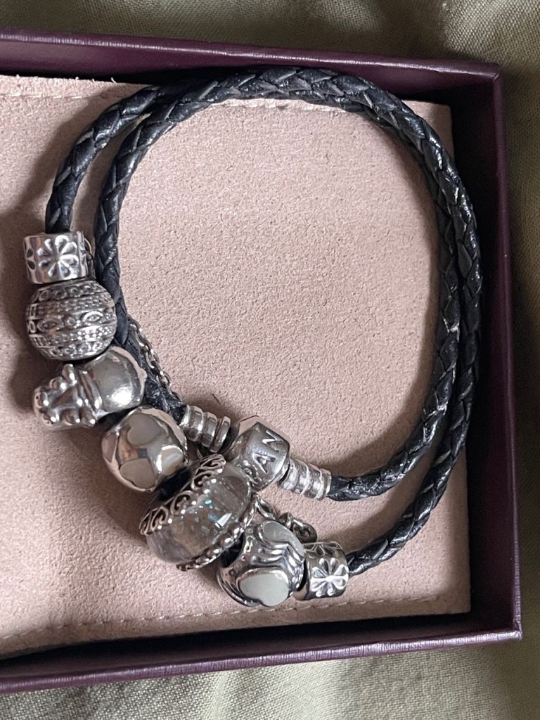Sterling silver Pandora bracelet 