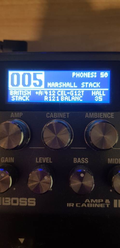 BOSS IR-200 AMP AND CABINET PEDAL