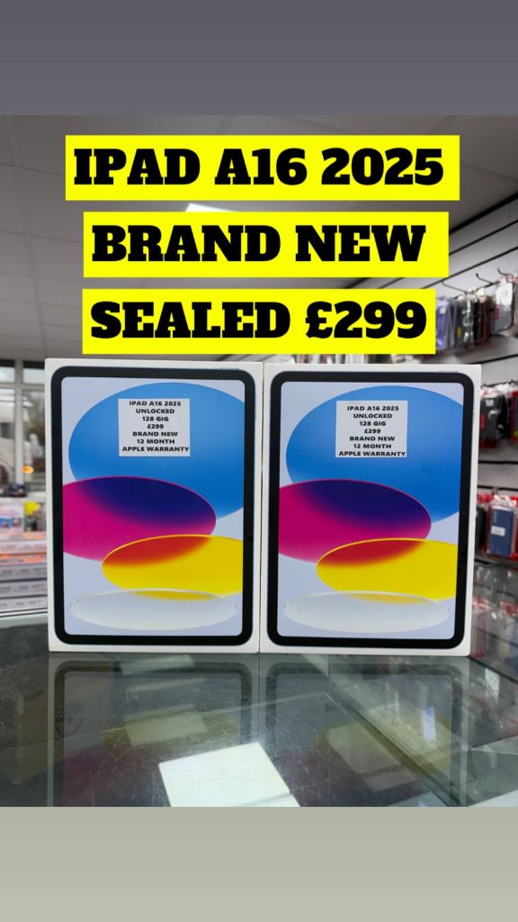 APPLE IPAD A16 2025 - 128 GIG - BLUE - BRAND NEW SEALED - 12 MONTH WARRANTY