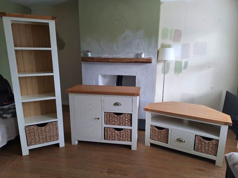 Matching Living Room Furniture Set – Bookcase, Cabinet, TV Unit