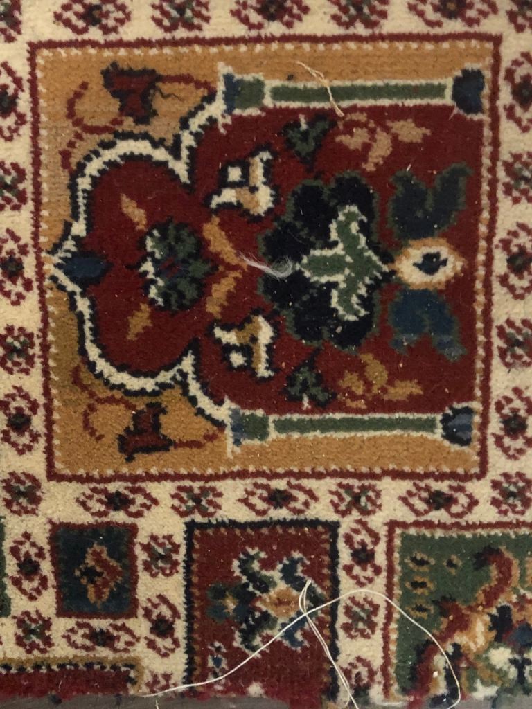 Wilton carpet professional cut into to large pieces 