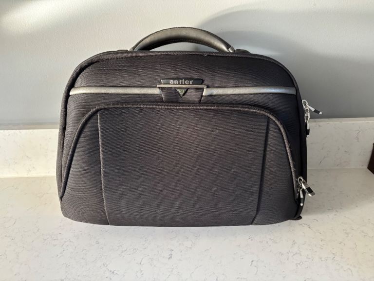 Antler Black Travel Bag / Vanity Case – Good Condition