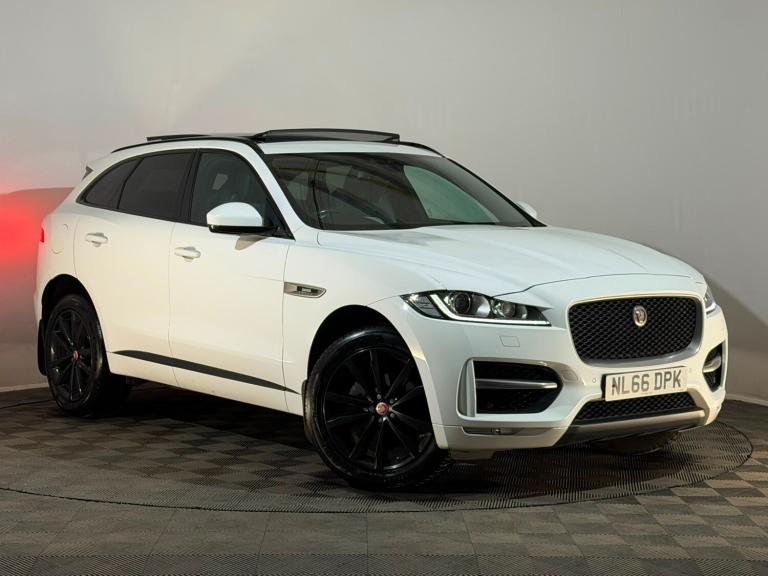 WHITE 2016 66 JAGUAR F-PACE R-SPORT D 2.0 DIESEL AUTOMATIC AWD SUV 1 PREV OWNER