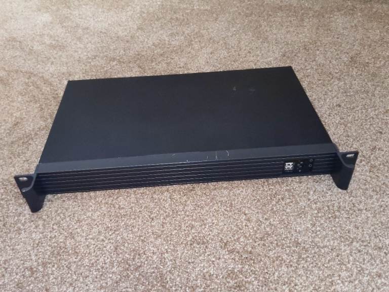 1U short rackmount server case with PSU