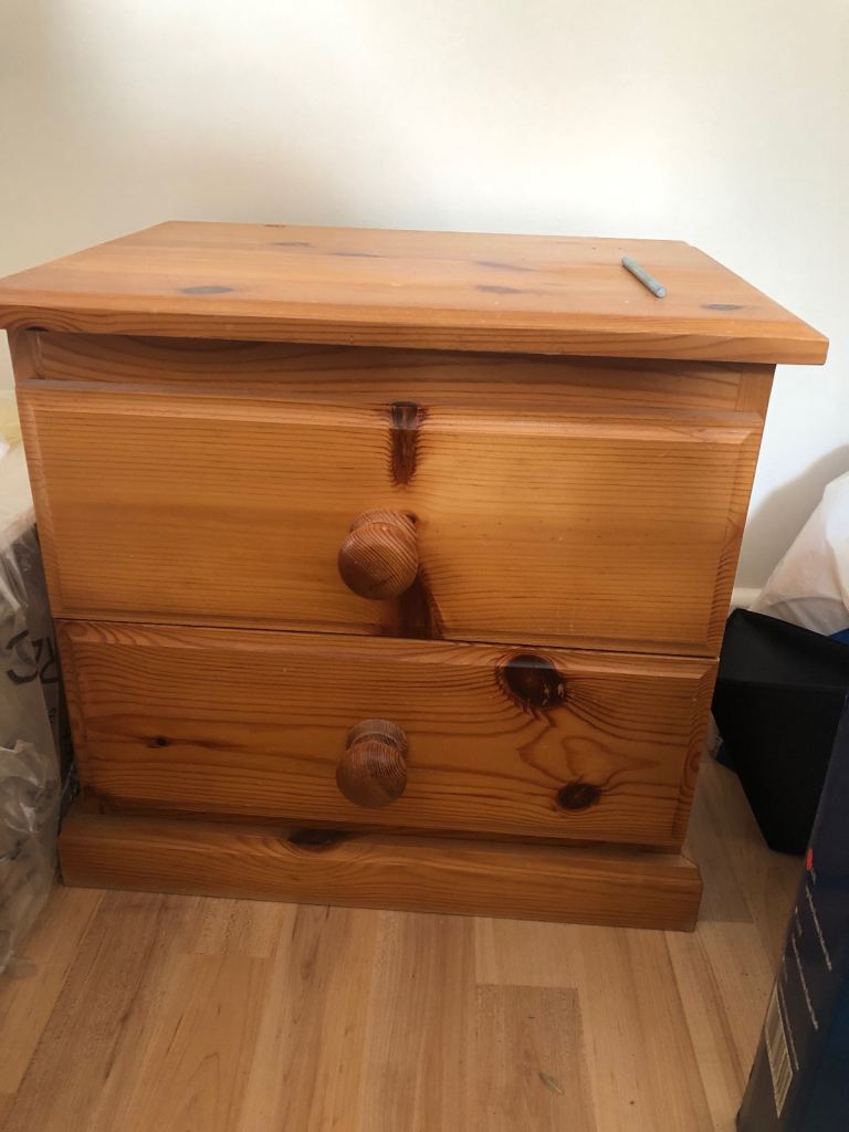 PINEWOOD TWO DRAWER CHEST