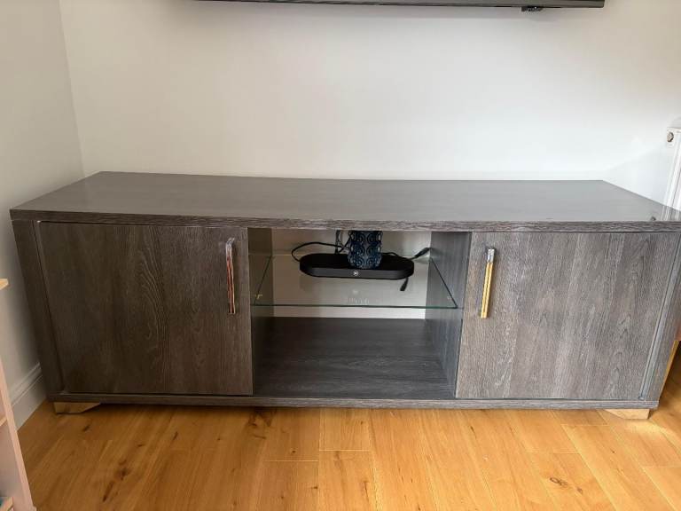 Lusso Grey TV Unit and Side Table