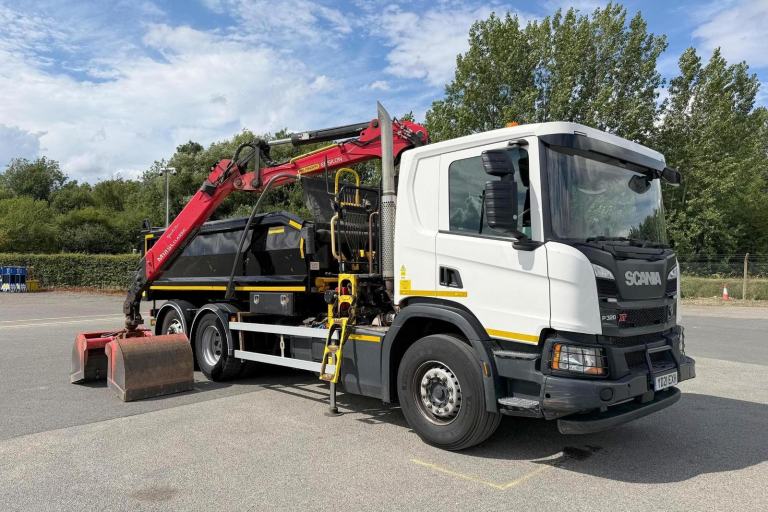 2021 21 plate Euro 6 Scania P320 XT 6x2 26t Tipper Grab