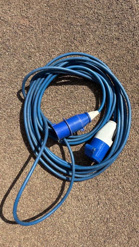 Caravan electric cable