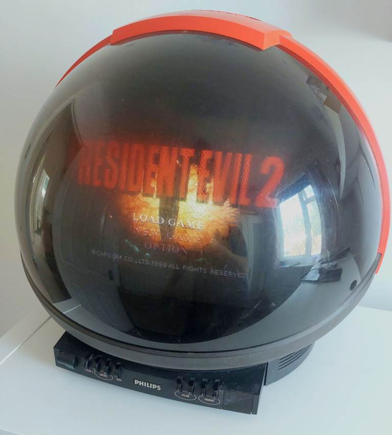Very rare Philips Discoverer Space Helmet CRT TV 