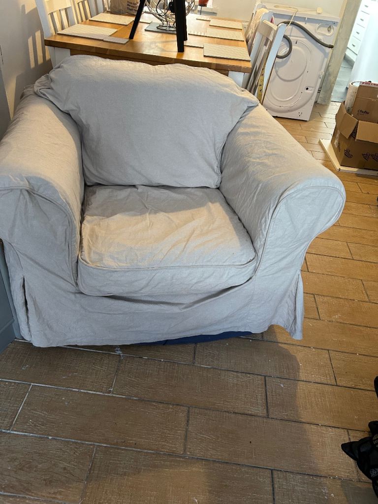 Armchair with ikea cover 