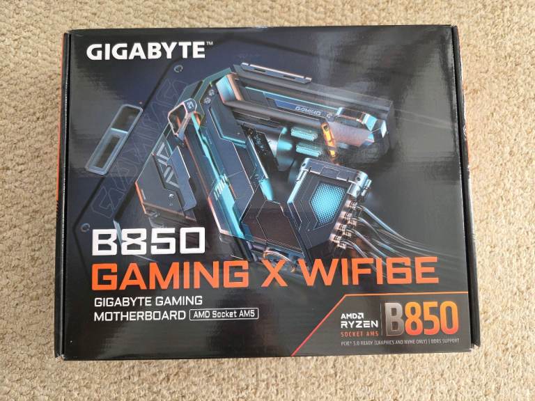 GIGABYTE B850 Gaming X WIFI6E AMD AM5 ATX Motherboard, Ryzen 9000/8000/7000, DDR5