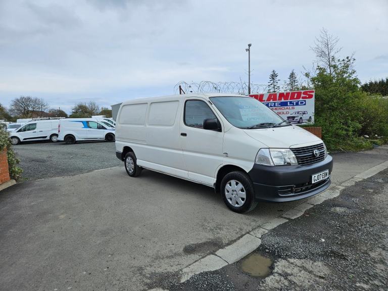 2007 ON 07 PLATE TOYOTA HIACE 300 D-4D 120 LWB DIESEL VAN 76K MILES