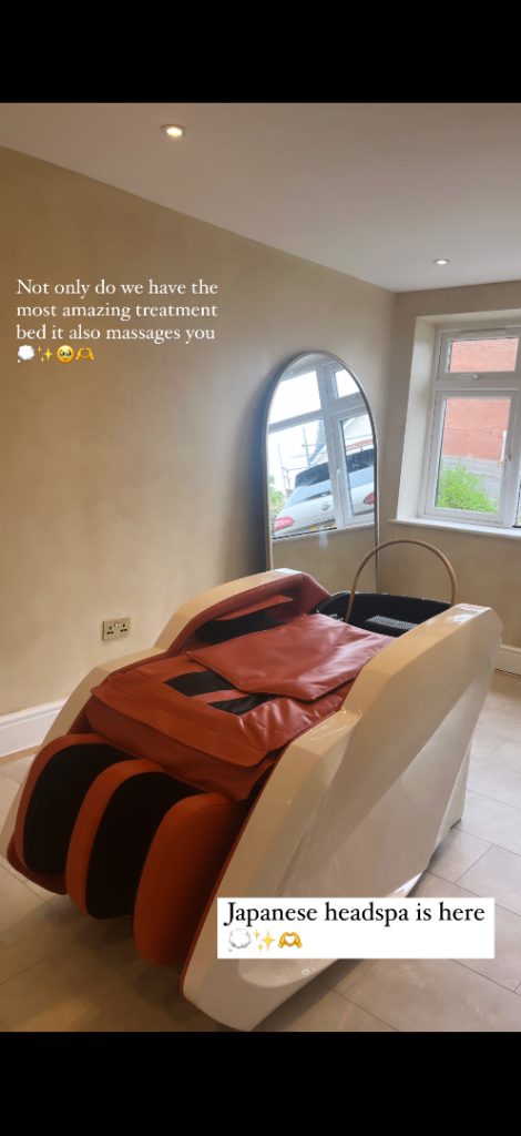 Japanese HeadSpa and Massage Bed