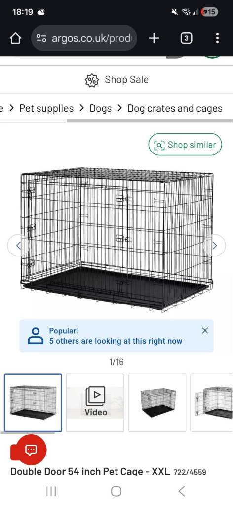 XXL dog crate 54inch