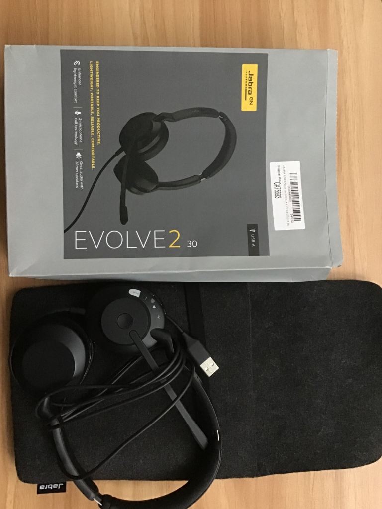 Jabra Evolve2 30 USB-A Headset – Very Good Condition