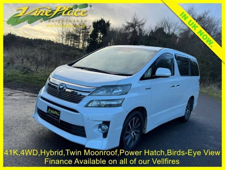 2012 Toyota Vellfire 2.4 Hybrid ZR 4WD,Auto,Sunroof,7 Seats MPV Hybrid Automatic