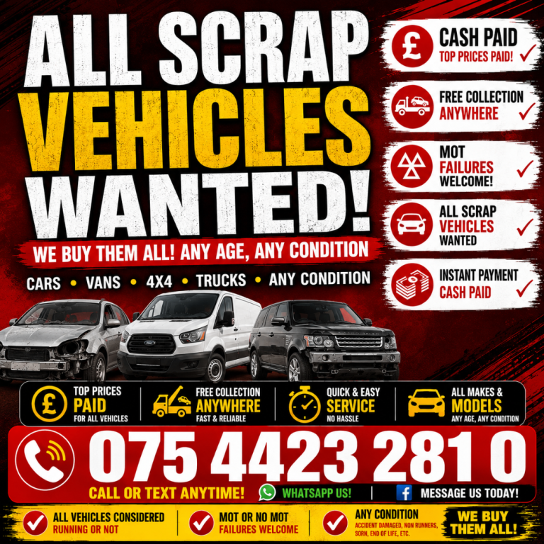 WE BUY ALL VEHICLES, RUNNING OR NOT !!