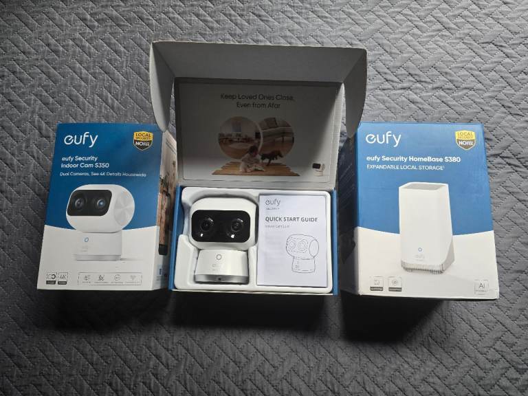 Eufy Security Camera S350 & Eufy S380 HomeBase (HomeBase 3) - As New