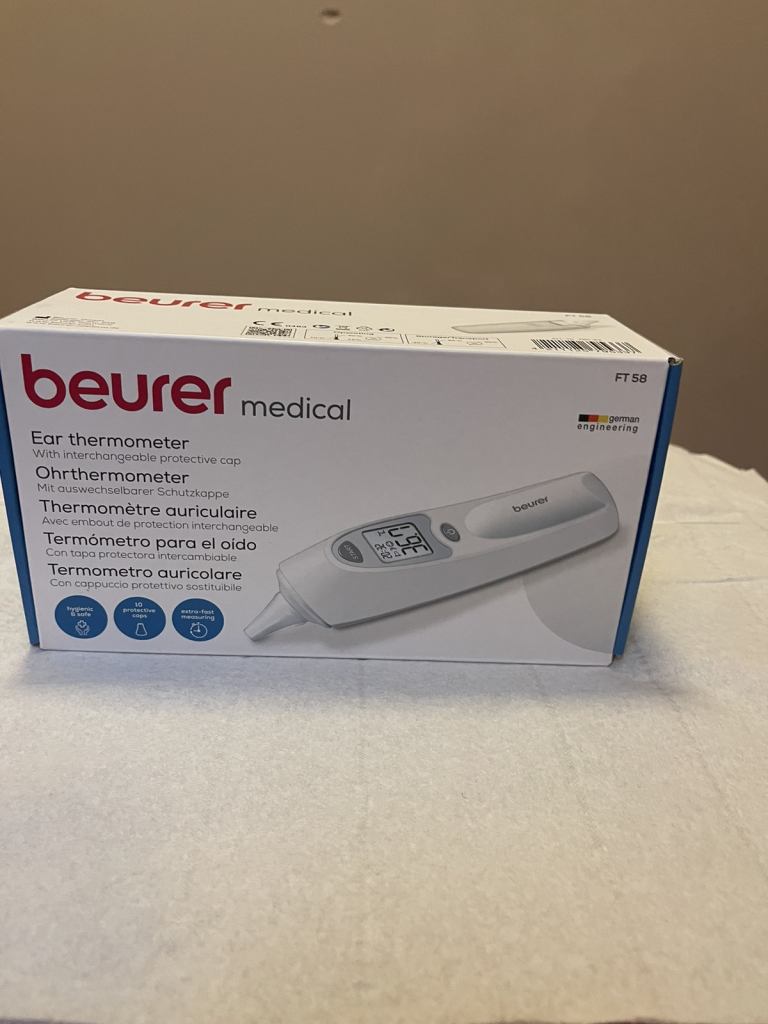 Ear thermometer. beurer medical FT58. 3 in 1,Never used in sealed box.