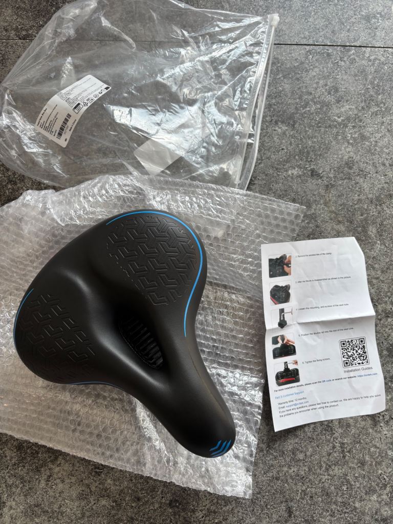 Memory foam bike seat - free delivery