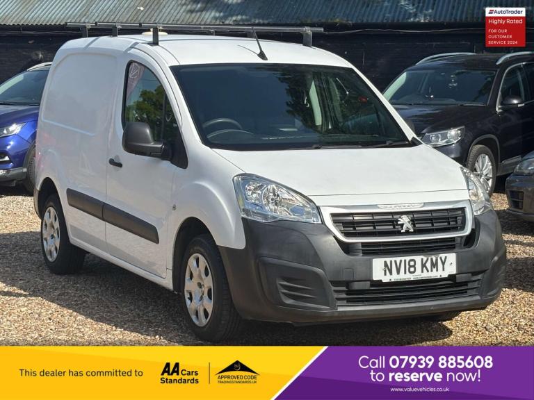 2018 Peugeot Partner 1.6 Partner Professional L1 Blue HDi  Panel Van Diesel Manual