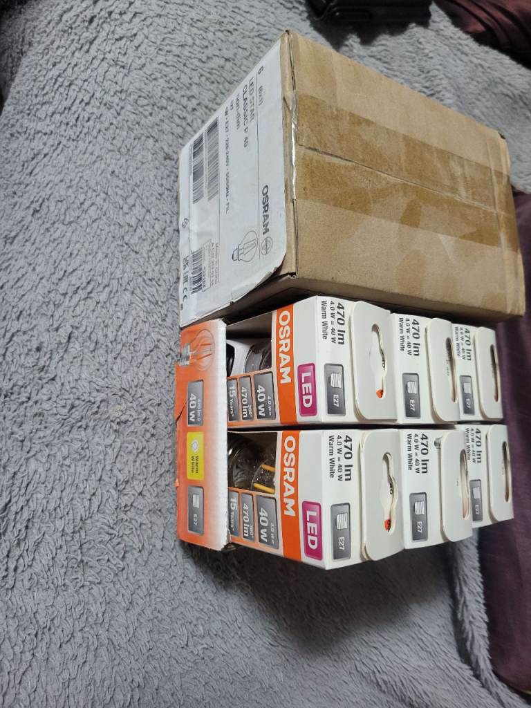 New OSRAM LED Light Bulbs 40W 470lm Warm White
