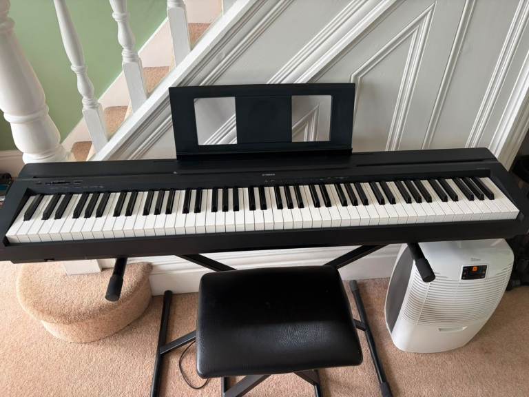 Yamaha P-45 Digital Piano with stand and stool