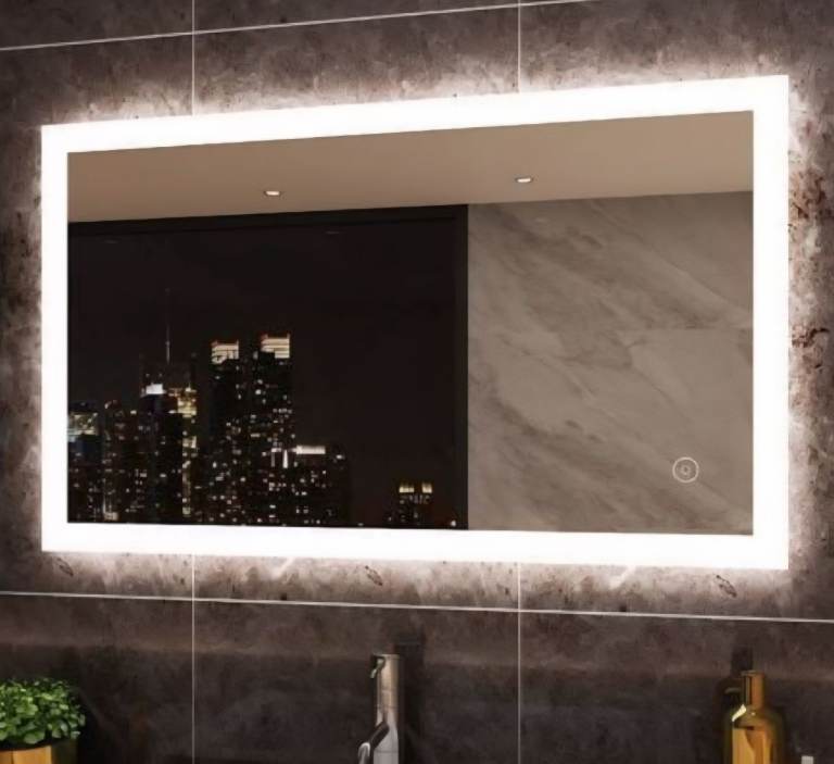 Elegant 1000x600 LED Bathroom Demister Mirror 