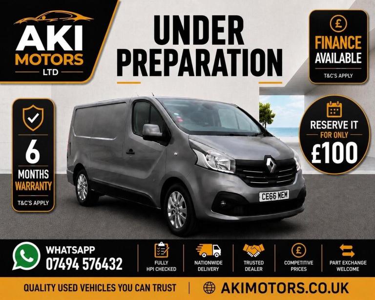 RENAULT TRAFIC 1.6 dCi 27 Sport Nav SWB Standard Roof Euro 6 5dr 2016