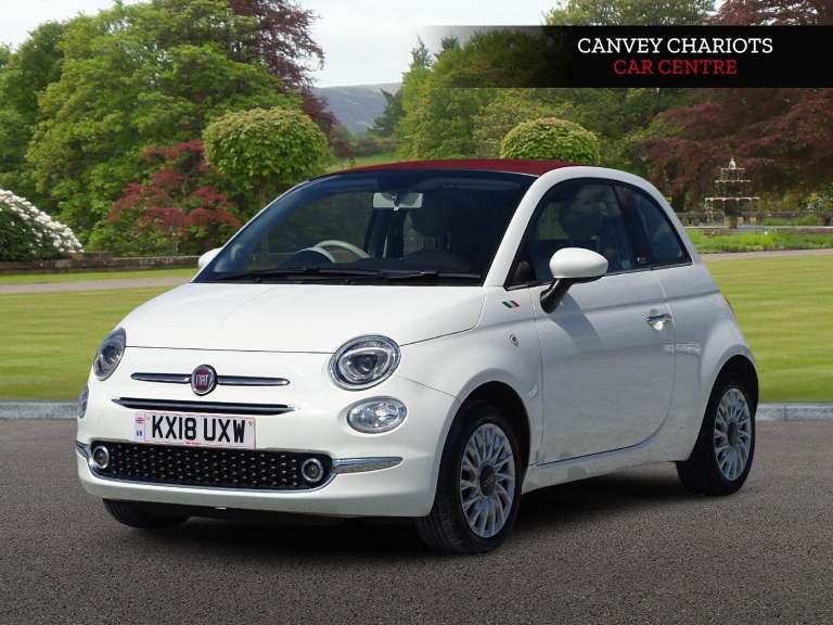 2018 Fiat 500 1.2 Lounge 2dr CONVERTIBLE PETROL Manual