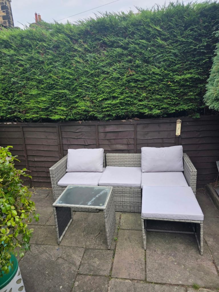 B&Q grey rattan garden furniture 