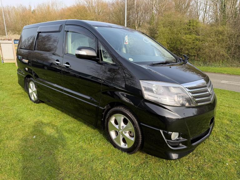 2006 BLACK TOYOTA ALPHARD, AS, 2.4ltr, 54k miles, 7 seater, ULEZ Complient
