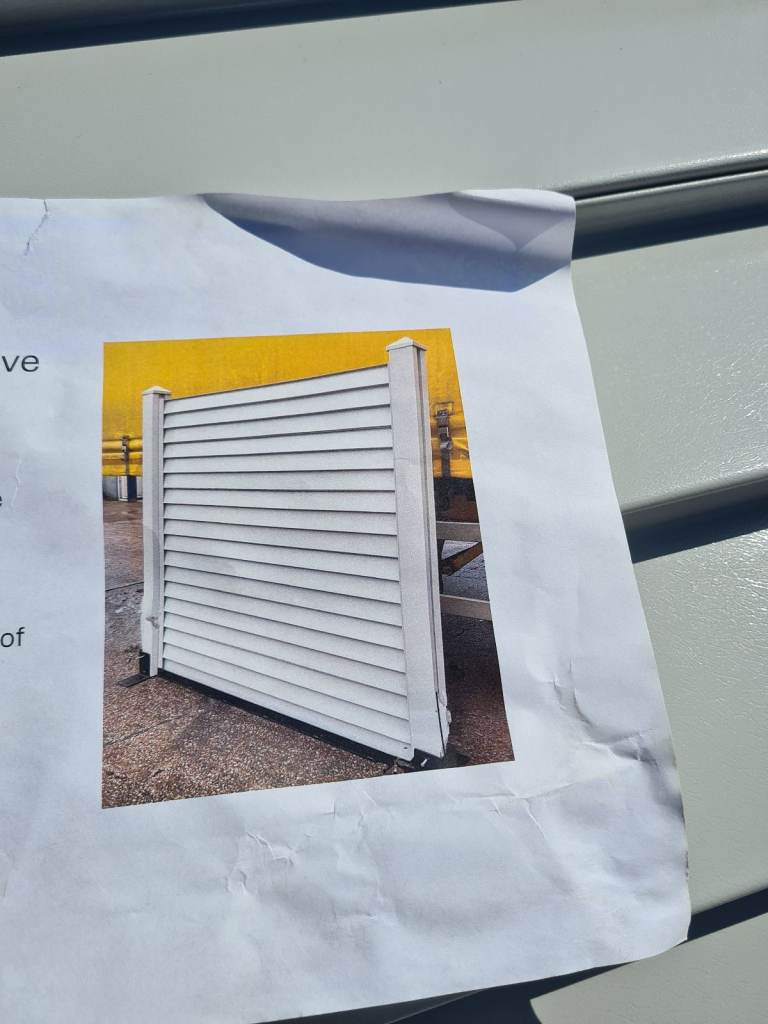 Plastic coated fence