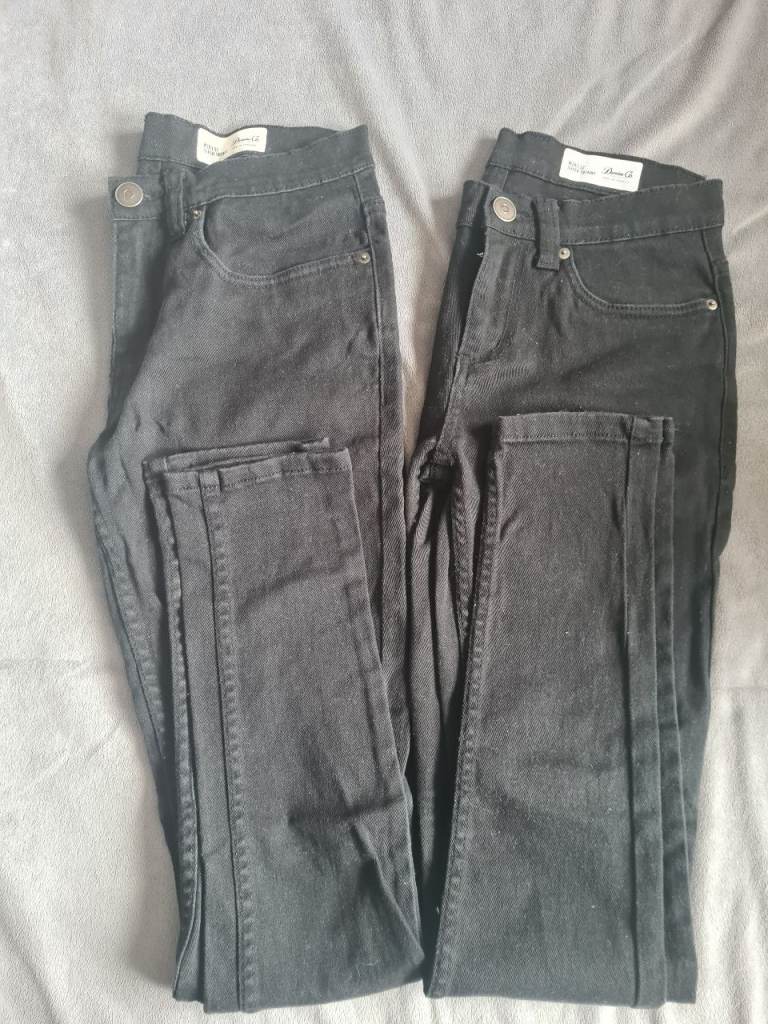 Two pairs Men's Black Super Skinny Jeans - 28 waist/32 Length *BNWOT*