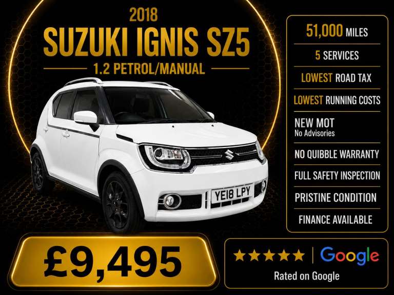 2018 Suzuki Ignis 1.2 Dualjet SHVS SZ5 5dr HATCHBACK Petrol Manual