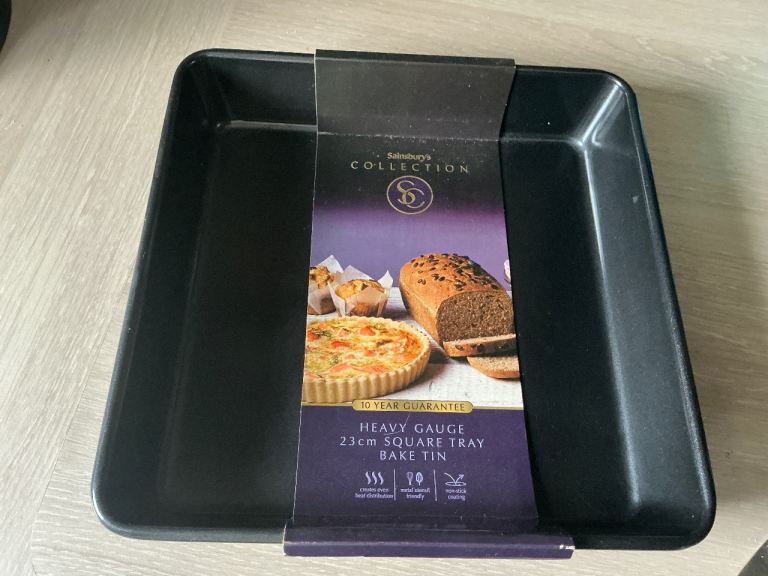 Sainsbury's Collection 23cm Square Bake Tin - New