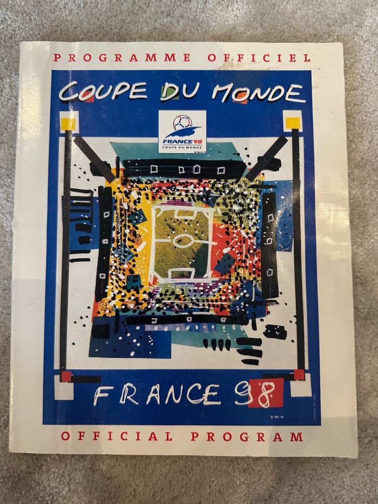 1998 FIFA World Cup Finals Official Programme - France ‘98, Coupe du Monde
