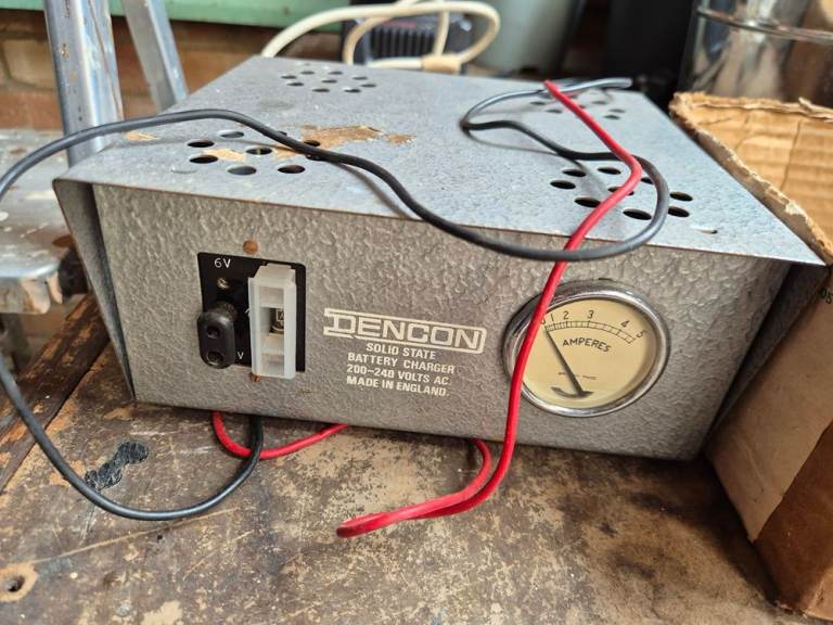 Vintage Dencon Solid State Battery Charger made in England - car battery charger