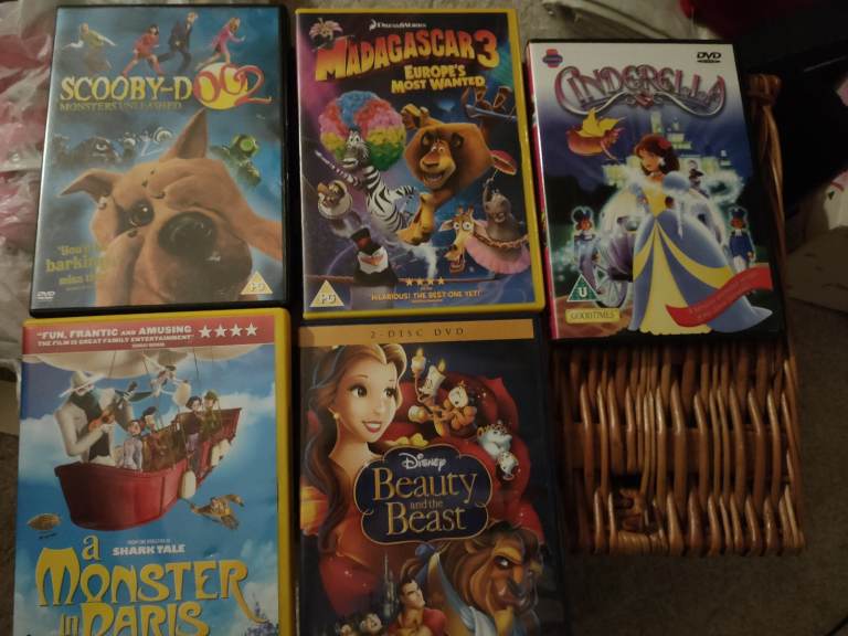 DVDs- suitable for kids.  Disney etc
