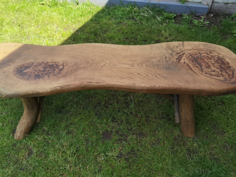 Solid Hand Made Wooden Garden Furniture Oak Acacia Elm - Small Bench