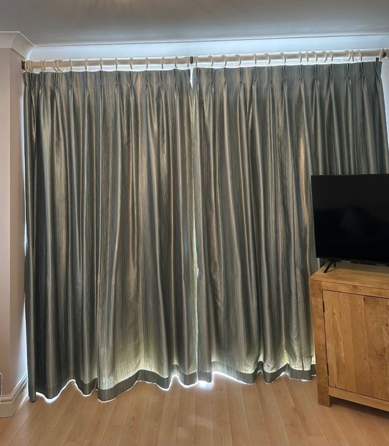 3 Pairs made to measure fully lined curtains