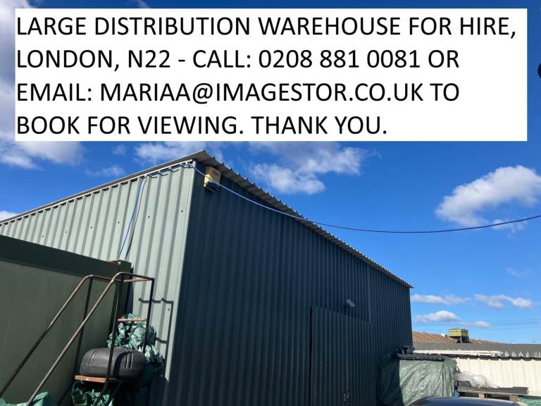 Large Distribution Warehouse for Hire in North London, N22