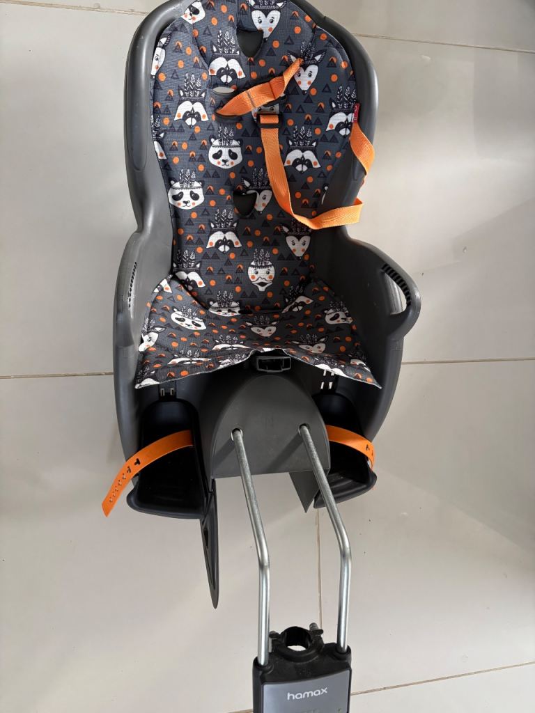 HAMAX Kiss Kids bike rear seat animal print