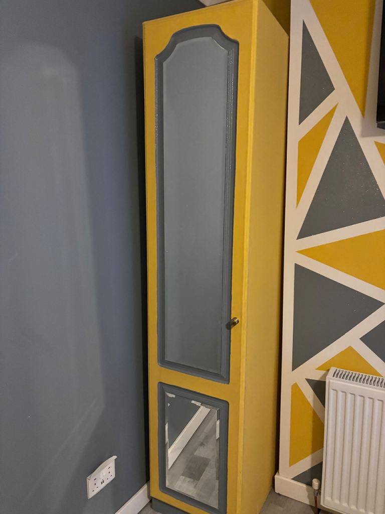 Wardrobe cupboards corner unit curtains and rug and quilt cover 