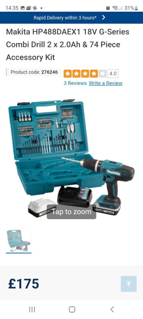 Makita drill set