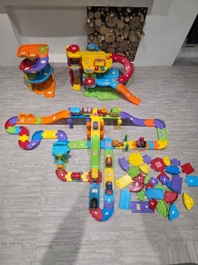 Huge VTech Toot-Toot Drivers Bundle - Garage, Tower, Tracks, 10+ Cars & 2 Rare Motorised Trains!