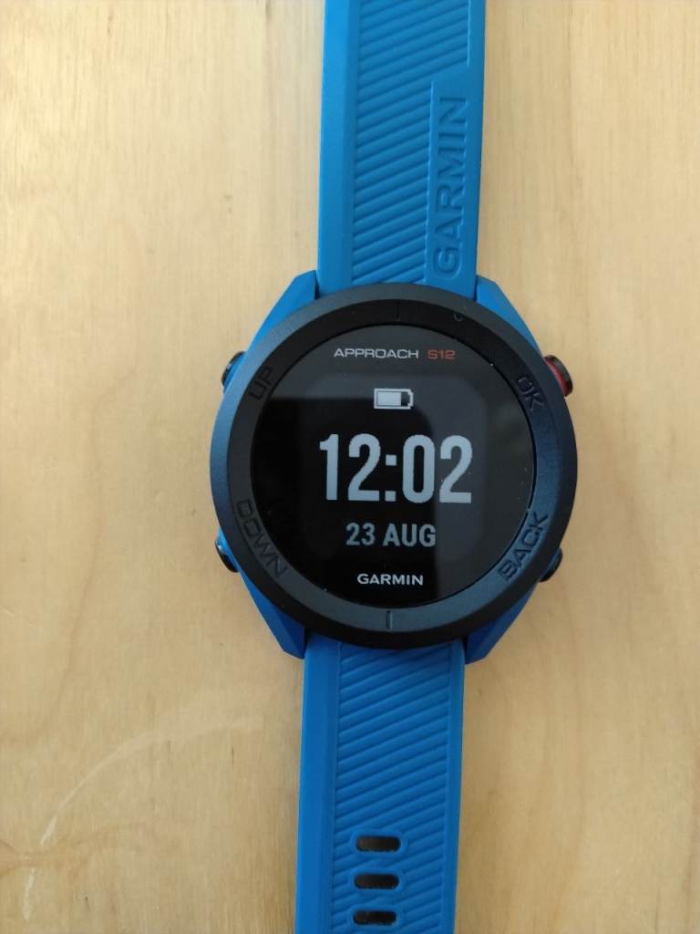 Garmin Approach S12 GPS Golf Watch - Blue, As Good As New