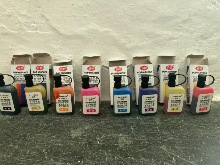 Artrlink POP Marker Refill Inks - Mixed Colours, New